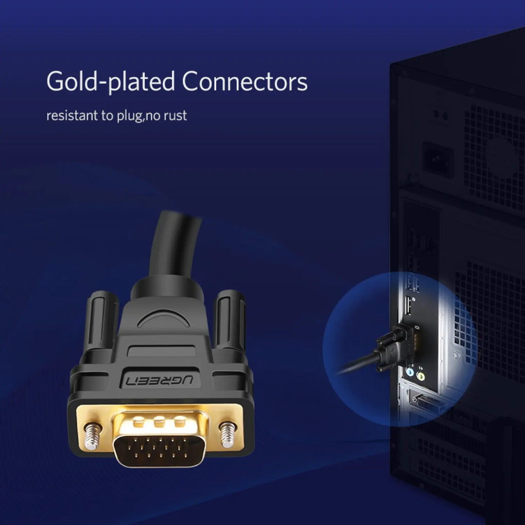 UGREEN VG101 VGA Male to Male Cable 3M