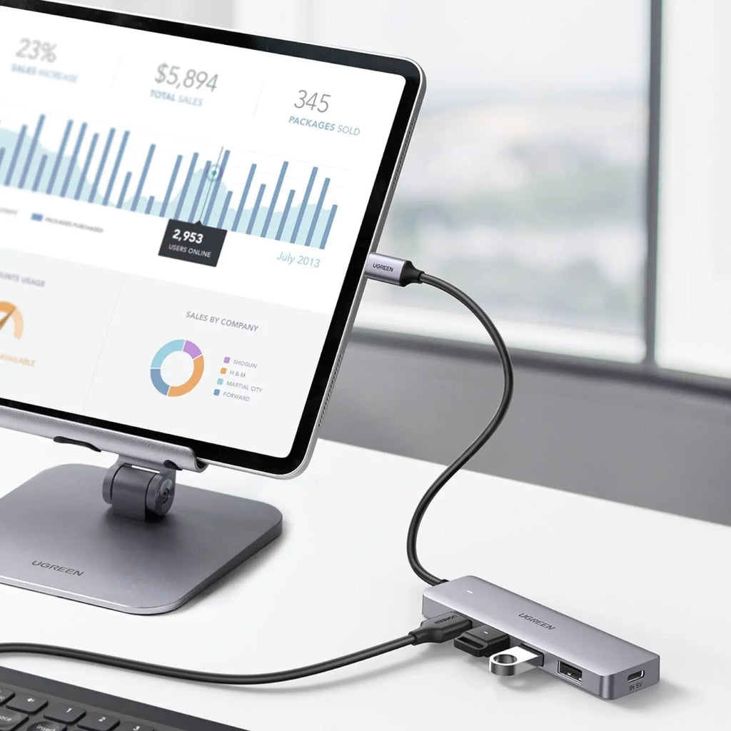 UGREEN 4-in-1 Type-C Hub | USB 3.0 | Type-C